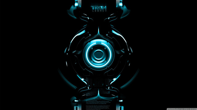 Futuristic blue black background circular free wallpaper - medium preview image