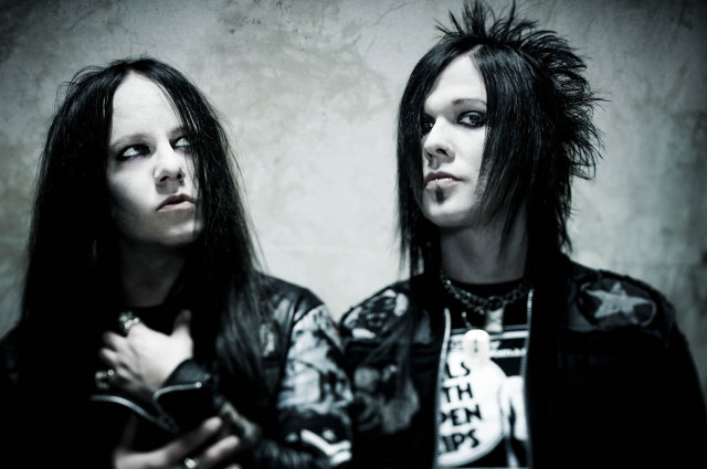 Two people black hair piercings free wallpaper - medium preview image