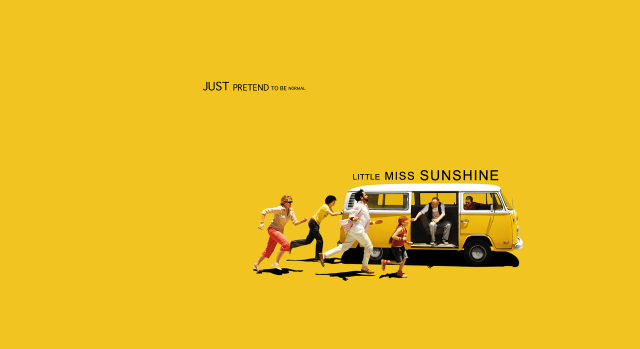 Yellow van people walking little free wallpaper - medium preview image