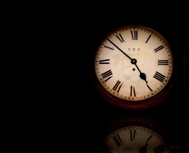Clock roman numerals dark room #2 free wallpaper - medium preview image