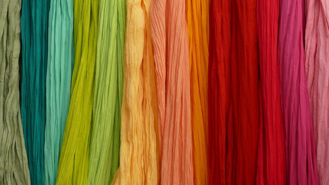 Rainbow colors fabric wall room free wallpaper - medium preview image