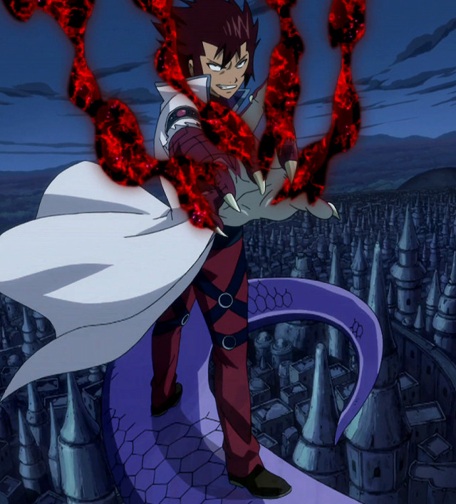 Man red suit flame city free wallpaper - medium preview image