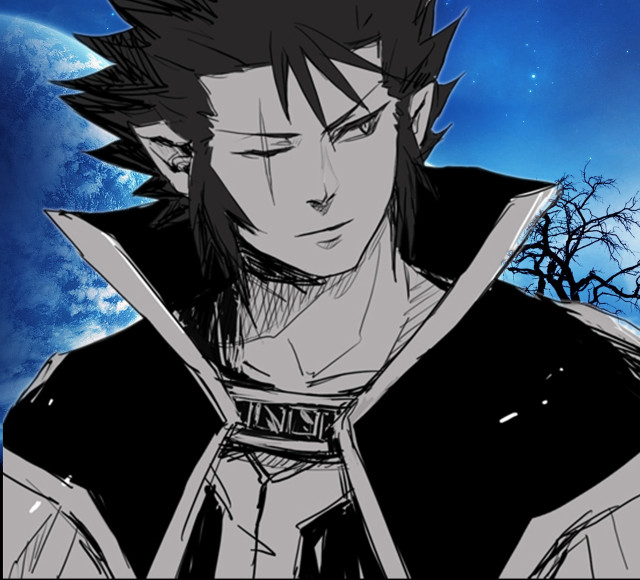 Man black hair sword hand free wallpaper - medium preview image