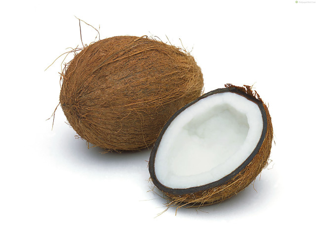 Coconut cut white background free wallpaper - medium preview image