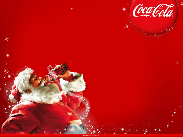 Coca cola santa christmas ornaments free wallpaper - medium preview image