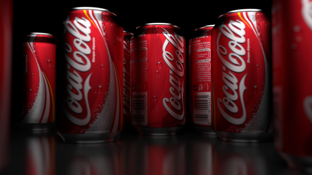 Coca cola cans red black free wallpaper - medium preview image
