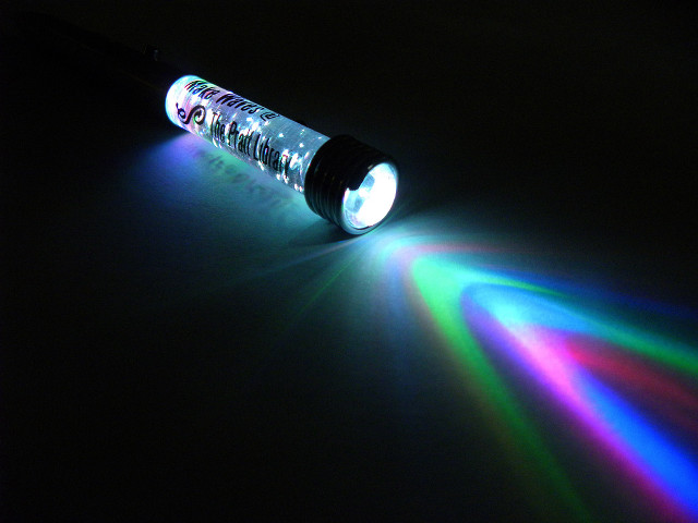 Flashlight rainbow light black background free wallpaper - medium preview image