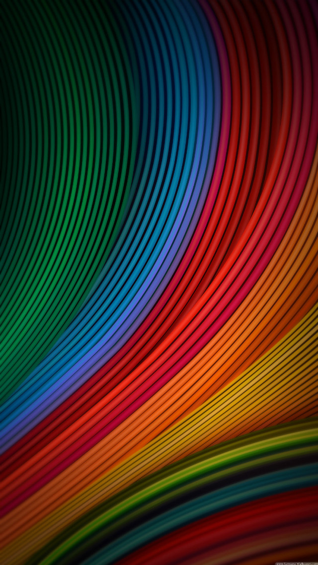 Colorful rainbow pattern black background free wallpaper - medium preview image