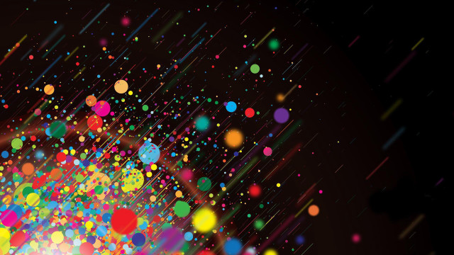 Colorful balloons air black background free wallpaper - medium preview image