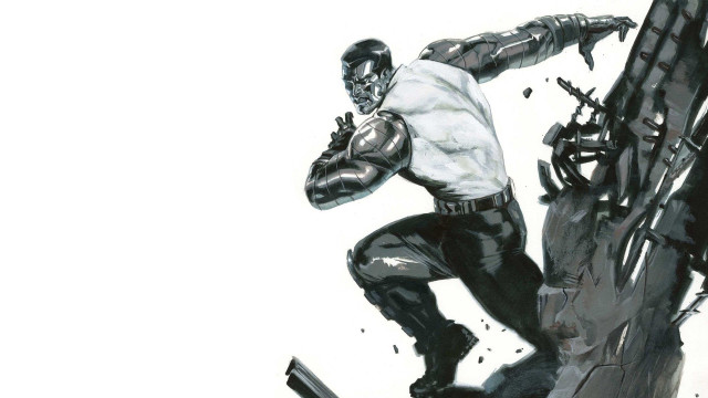 Snowboarder cyborg white shirt in free wallpaper - medium preview image