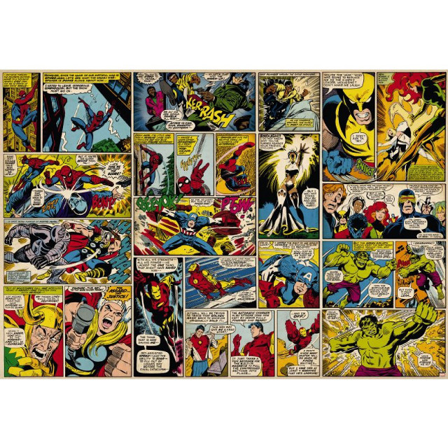 Collage comics characters strip middle free wallpaper - medium preview image