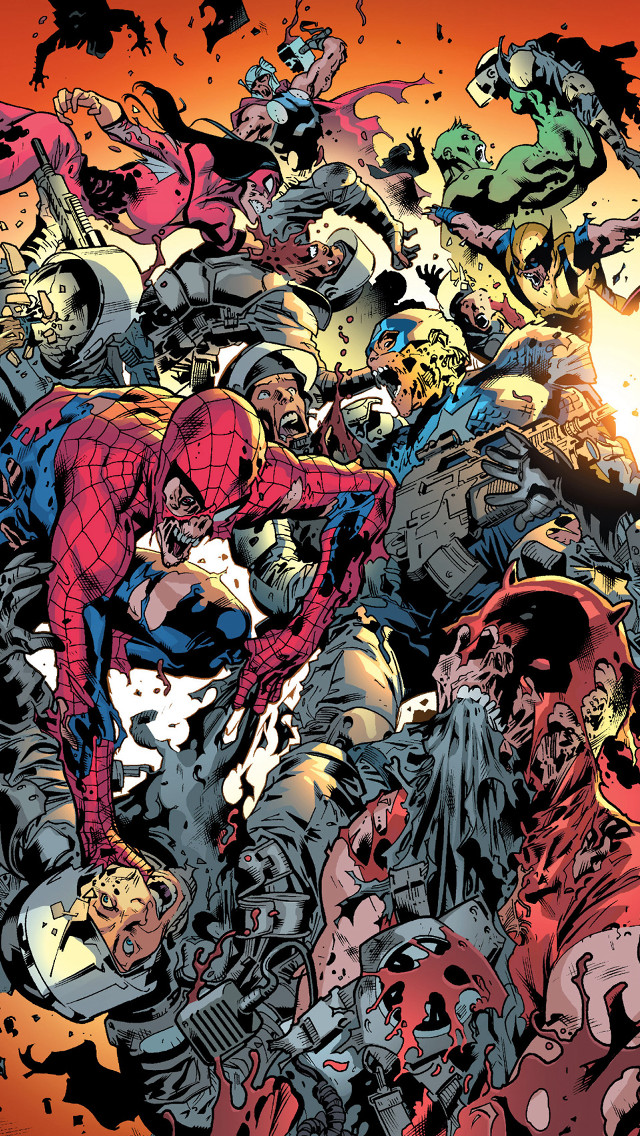 Colored characters comic book cover free wallpaper - medium preview image
