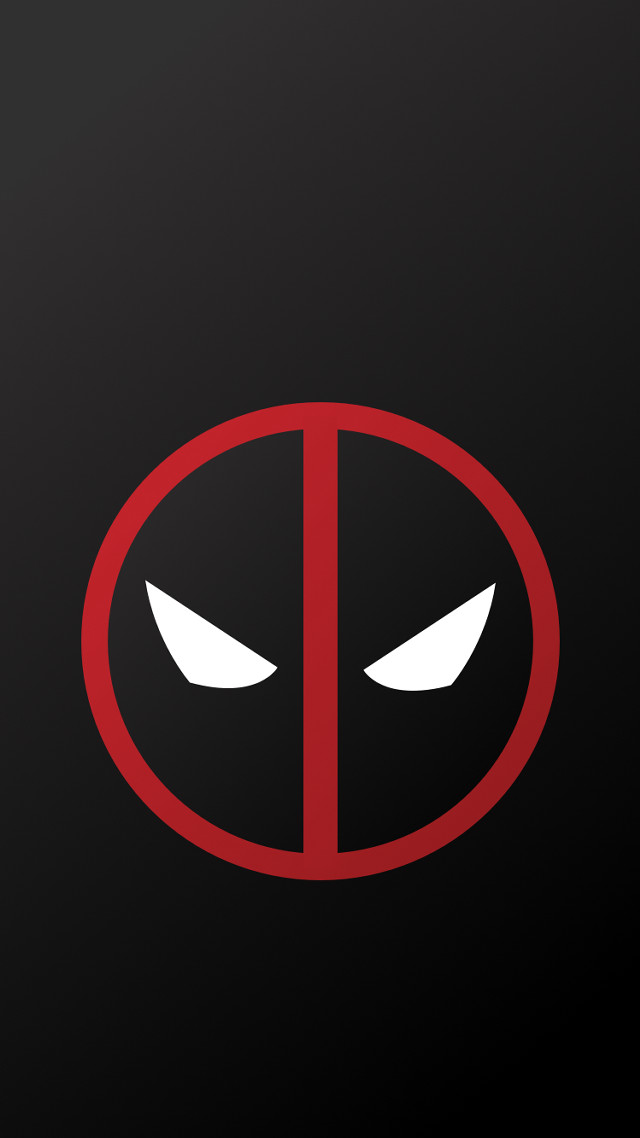 Deadpool logo eyes red circle free wallpaper - medium preview image