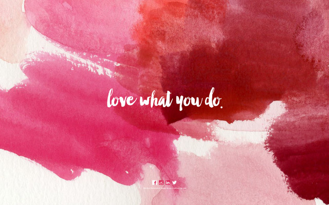 Love what you do pink free wallpaper - medium preview image