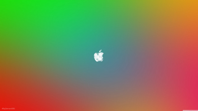 Colorful apple white green synchromism free wallpaper - medium preview image