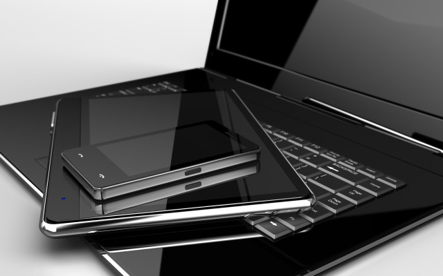 Laptop on black laptop next free wallpaper - medium preview image