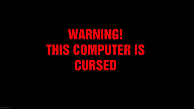 Red warning sign black background free wallpaper - medium preview image