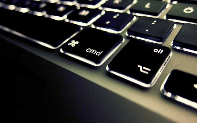 Keyboard closeup black background white #3 free wallpaper - medium preview image