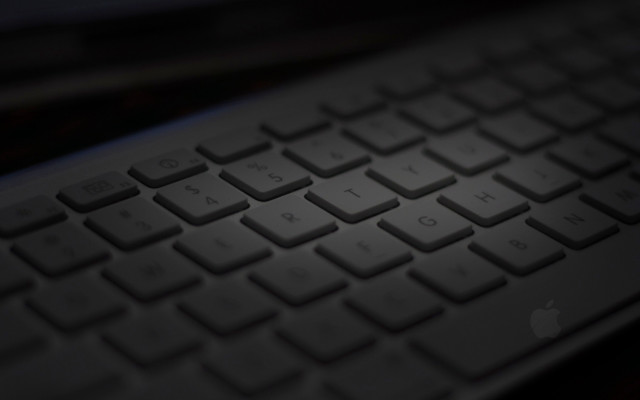 Keyboard closeup black white background free wallpaper - medium preview image