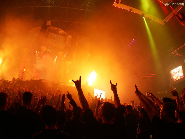 Concert crowd hands up stage #8 free wallpaper - medium preview image