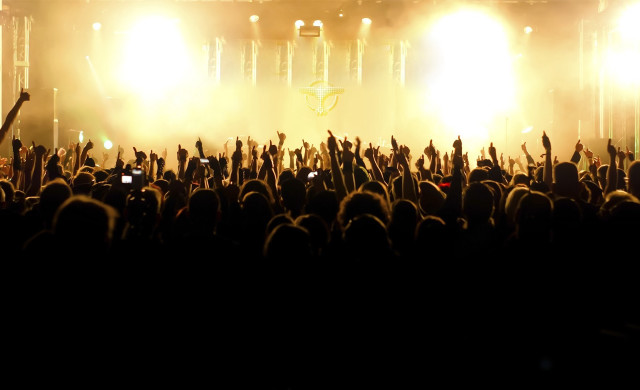Concert crowd hands up stage #2 free wallpaper - medium preview image