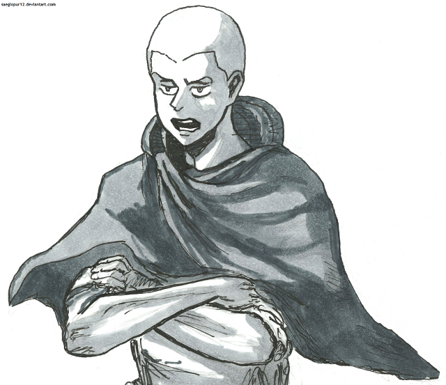 Man cape arms crossed drawing free wallpaper - medium preview image