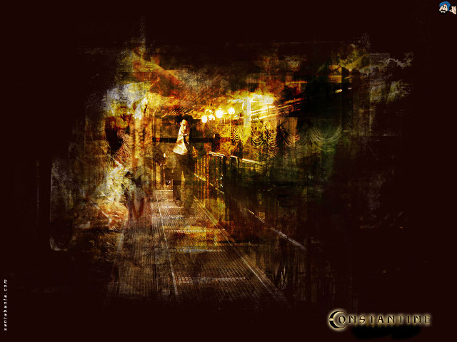 Woman cityscape fire embers sunset free wallpaper - medium preview image