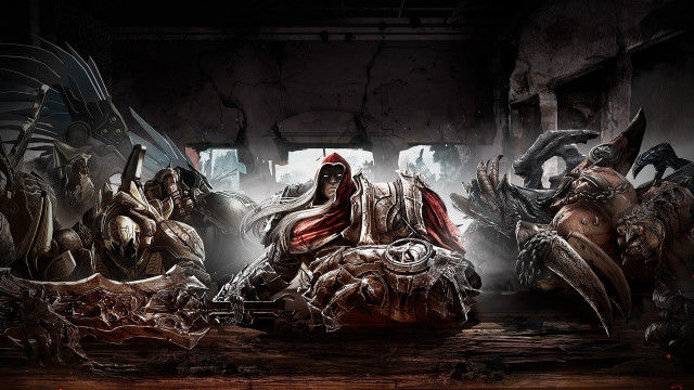 Demonic group dark room window free wallpaper - medium preview image