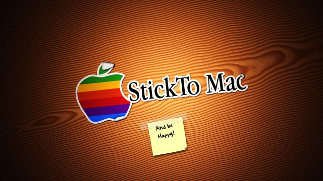 Apple sticky note mac brown free wallpaper - medium preview image