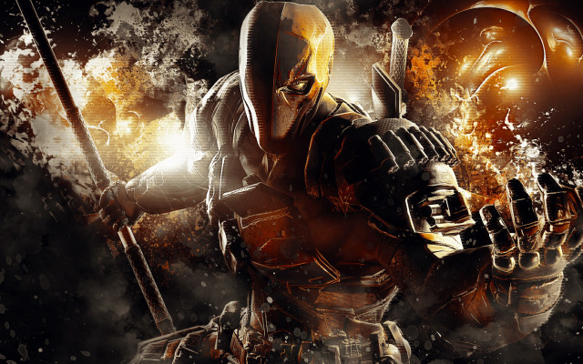 Man yellow black sword ball free wallpaper - medium preview image