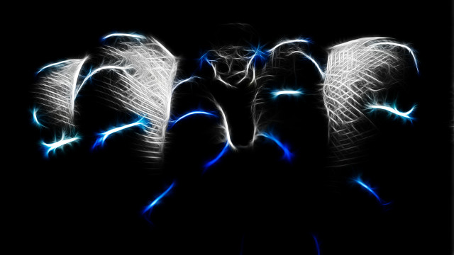 Winged people dark background blue free wallpaper - medium preview image