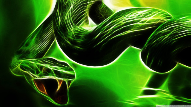 Green abstract background snake design #2 free wallpaper - medium preview image
