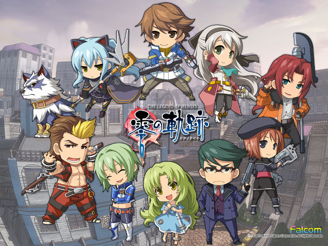 Anime characters cityscape cat group free wallpaper - medium preview image