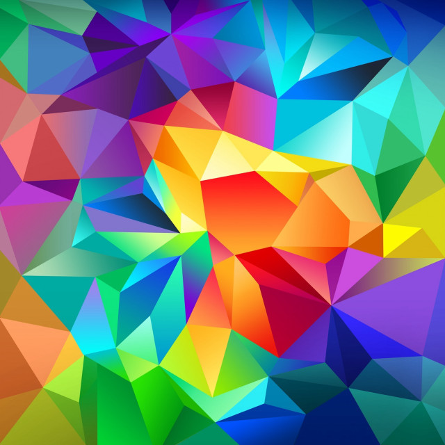 Colorful abstract background triangles blue #2 free wallpaper - medium preview image