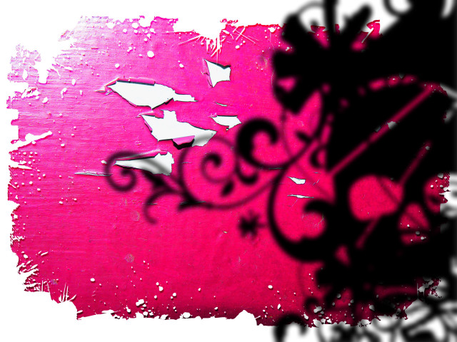 Pink black painting white background free wallpaper - medium preview image