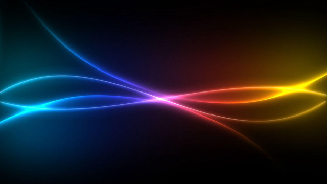 Colorful curved design black background free wallpaper - medium preview image