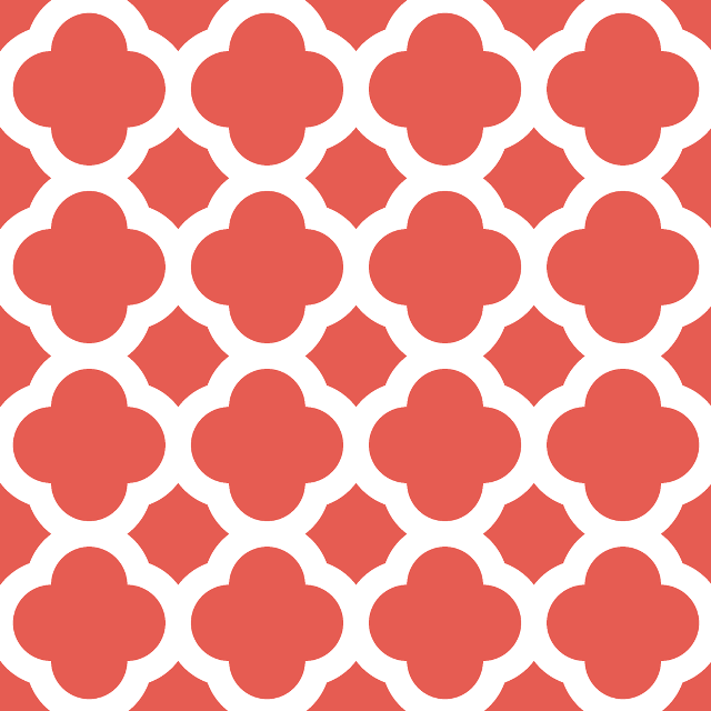 Red white pattern circles side free wallpaper - medium preview image