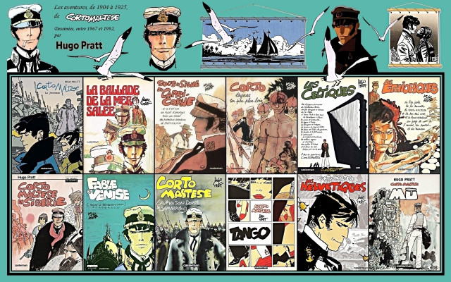 Comic military naval poster characters free wallpaper - medium preview image