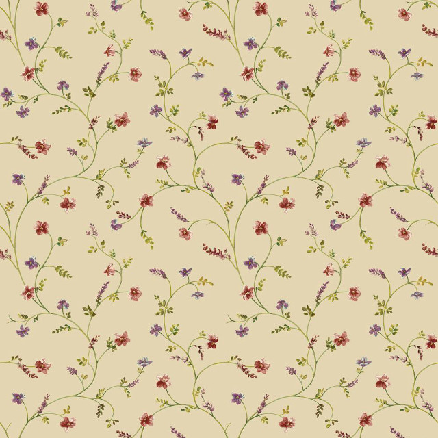 Floral pattern small flowers beige free wallpaper - medium preview image