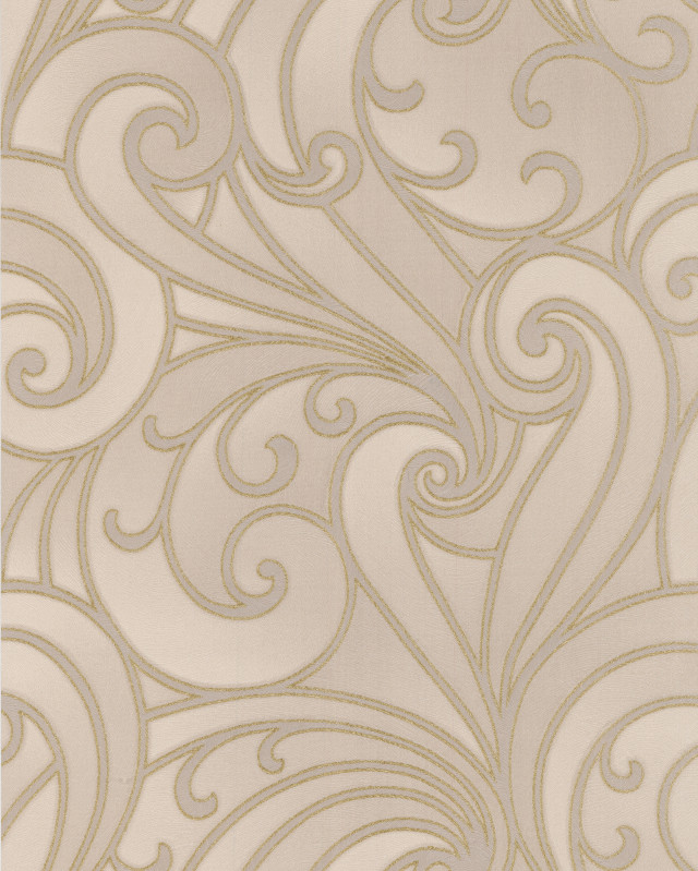 Beige white wallpaper swirl design free wallpaper - medium preview image