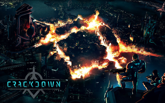 Man standing building city fire free wallpaper - medium preview image