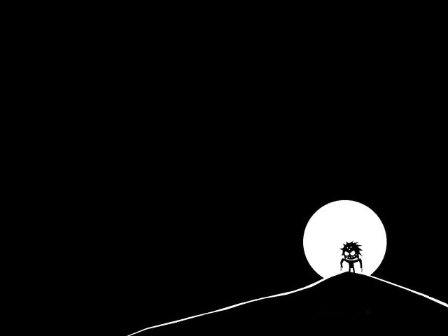 Person hill fullmoon tree bike free wallpaper - medium preview image