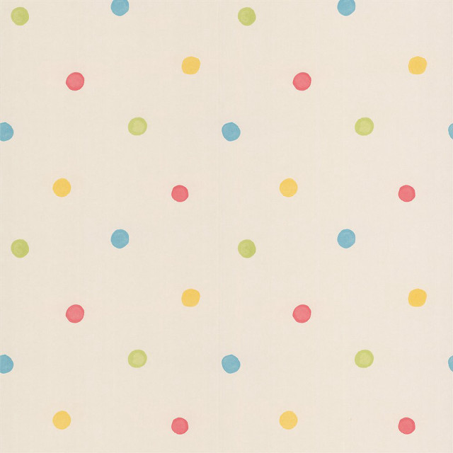 White background multicolored polka dots free wallpaper - medium preview image