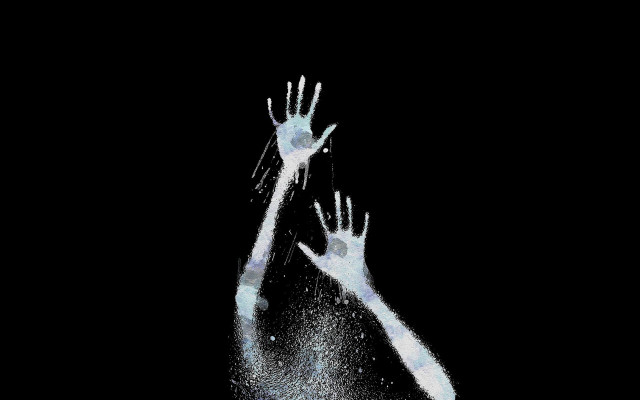Two hands reaching catch air free wallpaper - medium preview image