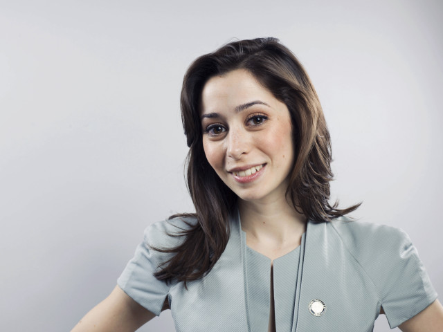 Woman necklace smiling camera happy #2 free wallpaper - medium preview image