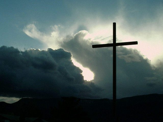 Cross hill sky clouds sun #2 free wallpaper - medium preview image