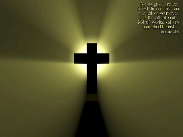 Cross light bible verse wall free wallpaper - medium preview image