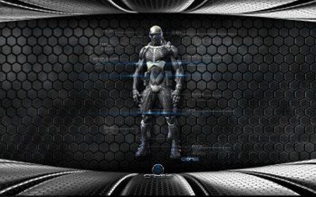 Futuristic man metal wall background free wallpaper - medium preview image