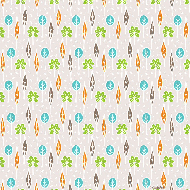 Leaves trees pattern gray background free wallpaper - medium preview image