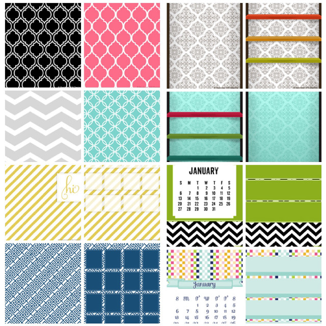 Calendar patterns colors designs artistic free wallpaper - medium preview image